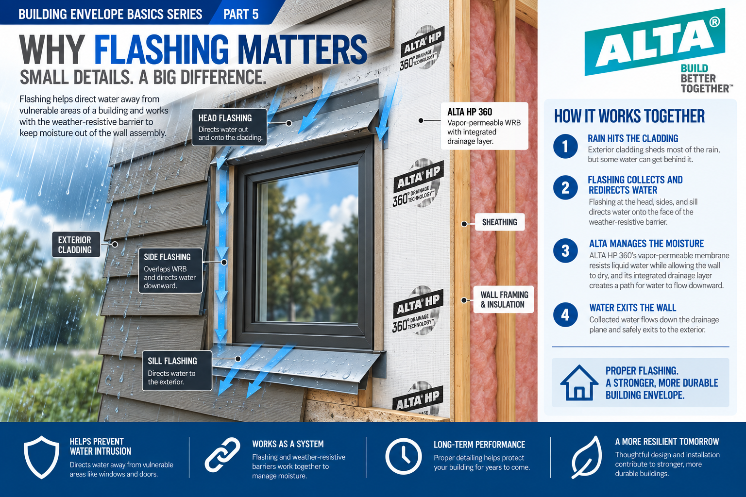 Building Envelope Basics: Why Flashing Is Critical to Building Envelope Performance